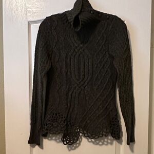 Anthropologie Women's Cable Knit Sweater